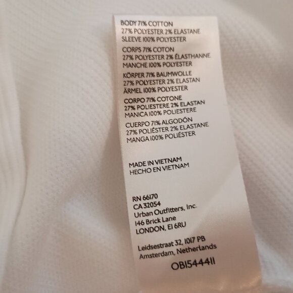 Anthropologie Maeve White Puff Sleeve Top L - Large - Picture 6 of 15